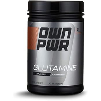 OWN PWR L-Glutamine Powder, 5G per Serving, Unflavored, 2.2 Pound Value Size (200 Servings)