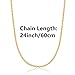 Stainless Steel Cross Necklace Jesus Christ Crucifix Pendant for Men and Women(Gold)