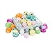 12 Pieces Easter Eggs filled with Squishies Squishy Animals Stress Toys with Beautiful Gift Box, Stress Relief Animal Toys for Easter Theme Party Favor, Fidget Stress Relief Squishies Toys for Kids