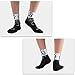 LIN 7 Pack Cycling Socks CoolMax Ankle Bike Socks Cool Funny Bicycle Socks Men and Women