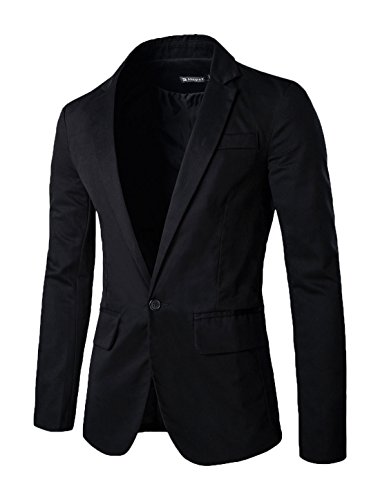 Allegra k men long sleeves padded shoulders notched lap…