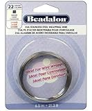 Beadalon Square Wire 316L Stainless Steel 22 Gauge, 6.5-Meter