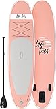Ten Toes 10' Weekender Inflatable Stand Up Paddle Board Bundle, Blush Pink - 2017