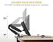 Dual Monitor Stand - FEZIBO Adjustable Full Motion Monitor Mount, C Clamp and Grommet Mount for 2 Screens from 17 to 29 inches Gas Spring LCD Computer Screens