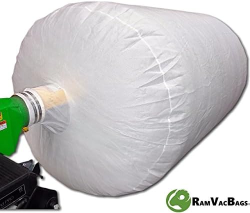 5 Insulation Removal Vacuum Bags 6' X 4' - PRO-350 - 1 FREE Coveralls &amp; Shoe Covers included. RamVacBags