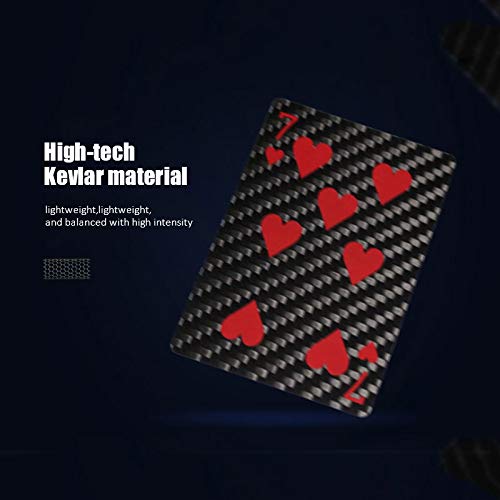 Genuine Luxury Carbon Fiber Waterproof Playing Cards Poker Cards Deck Trick Cards - Thumbnail 2