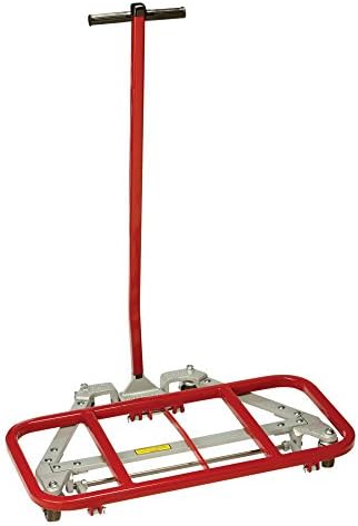 Raymond Products Mighty King Collection Desk Lifter with 2-1/2" Casters, Red/Gray Paint