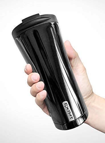 Expat Vacuum Insulated Travel Mugs | Reusable and Leak-proof Coffee Tea Flask | Premium Quality Stainless Steel Mug 500 ML