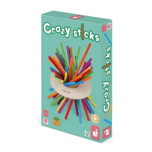 Janod - Crazy Sticks Game of Skill – Wooden – from 3 Years, J02695