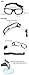 Ray Ron Sports Goggles Safety Protective Basketball Glasses for Adults with Adjustable Strap for Basketball Football Volleyball Hockey Rugby