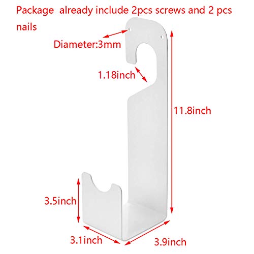 NIDAYE Garden Hose Holder - Wall Mount Heavy Duty Rust-Free Hose Hook Powerful Hose Hanger Hold 100ft Hose (White) - Keep Your Backyard Neat and Clean
