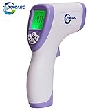 TOWABO Forehead Digital Thermometer Medical Grade Multi-function High Sensitivity Non-contact Digital Infrared , No Touch Instant Results Forehead Body Thermometer For Baby, Adults And Object