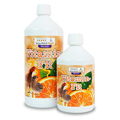 WachtelGold Vitamin-Fit 1000ml- flüssige Nahrungsergänzung für Wachteln, Hühner und Ziergeflügel – Bild 3
