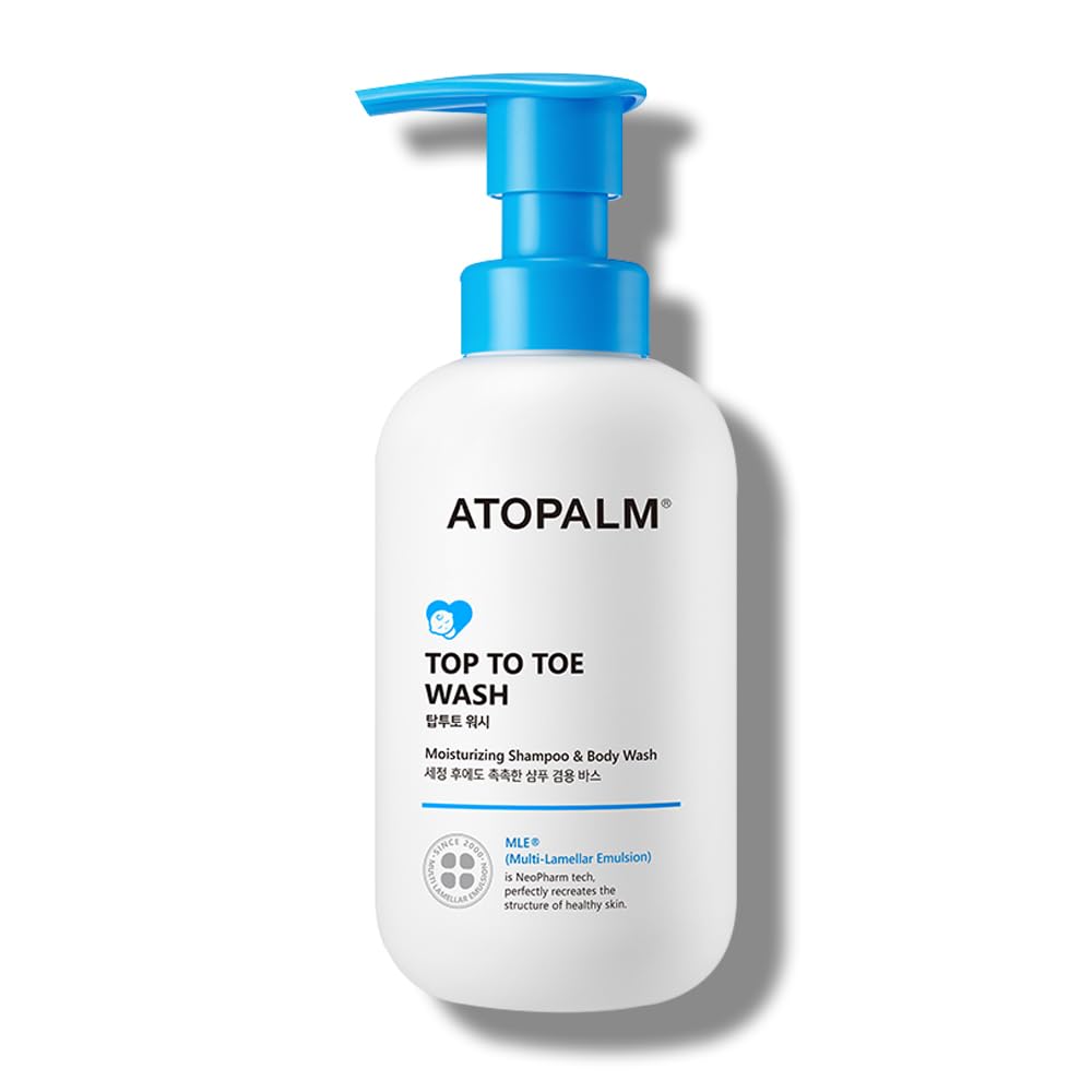 ATOPALM Top To Toe Baby Wash & Shampoo, Sulfate-Free, Ph Balanced, Head To Toe Bath, 10.1 Fl Oz, 300 ml