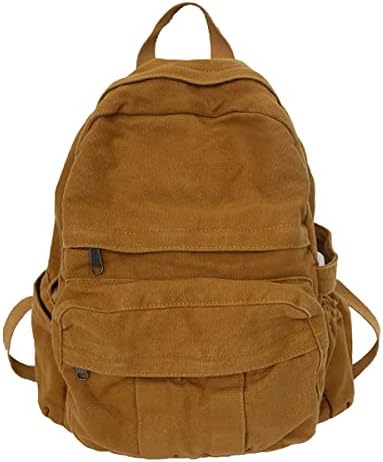 Canvas Laptop Backpack for Women Girls, Vintage Bookbag for College High School Vintage 16 inch Laptop Backpack Women Canvas Bags Men canvas  main image 2