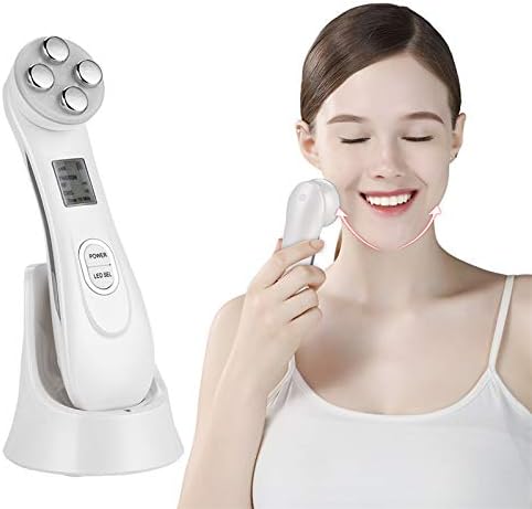 卸売り 顔の皮膚ems美容マシンエレクトロポレーションrf無線周波数フェイシャルledフォトンスキンケアデバイス顔を持ち上げる細い線を締めるしわにきび 美容ツールを削除する