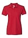 Gildan womens DryBlend 6.3 oz. Double Pique Sport Shirt(G728L)-RED-M