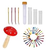 JUSTDOLIFE Darning Supplies Kit Lovely Wooden