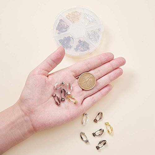 image for PH PandaHall PandaHall Elite 36 Pcs Brass Clip-on Earring Converter Co