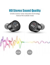 Auriculares inalámbricos Bluetooth 5.0, Kitbeez True auriculares inalámbricos IPX67 impermeables mini estéreo, manos libres en el oído auriculares deportivos natación para iPhone Samsung Android