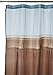 Creative Bath Mystique Shower Curtain, Blue/Brown