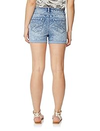 Wallflower dama Juniors Sassy instasoft Talle Alto Denim pantalones cortos