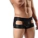 Men’s Briefs Bikini Hollow Out Bulge Pouch Shorts Underwear Underpants Black Size M