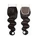 Queen Love Hair 4x4 Lace Closure Free Part Body Wave Virgin Hair lace closure 18inch