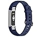 For Fitbit Alta Bands and Fitbit Alta HR Bands, Newest Adjustable Sport Strap Replacement Bands for Fitbit Alta and Fitbit Alta HR Smartwatch Fitness Wristbands Navy Large