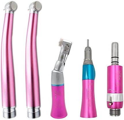 Pink Color High Low Speed Hand Kit 2 Holes Push Button Style