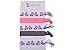 Infinity Collection No Crease Figure Skating Hair Accessories for Girls, Pink, 5 Count