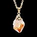 sedmart Irregular Natural Stone Citrine pendant Crystal Quartz Pendant Gold Plated Necklace Birthstone Jewelry Mothers Day Gifts