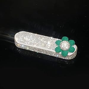 AQS1IAI Diamond Bling Auto Tijdelijke Parking Card Lichtgevende Telefoon Nummerplaat Verborgen Nuttige Interieur…