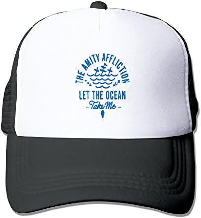 LIANBANG The Amity Affliction Let The Ocean Take Me Adjustable Printing Snapback Mesh Hat Unisex Adult Baseball Mesh Cap