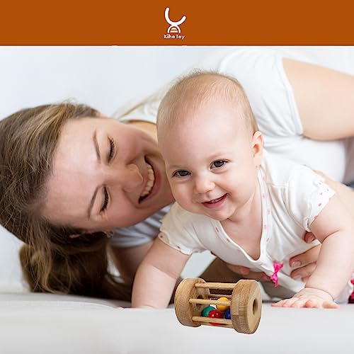 XIHAToy Montessori Ball Cylinder Rolling Drum, Montessori Toys for