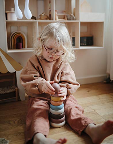 mushie Stacking Rings Toy | Made in Denmark (Rustic)