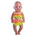MonkeyJack Rainbow Swimsuit Swimwear Outfit Clothes for 18'' American Girl My Life Journey Dolls Accessories