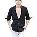 Zbrandy Men's Grandad Collar Hawaiian Casual Shirts