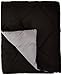 Amazon Basics Comforter Blanket King, Reversible Lightweight Microfiber All Season Blanket, Black/Grey