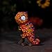 Chameleon Solar Statue Garden Decorations | Outdoor LED Decor Figure | Light Up Decorative Figurine Accents for Yard, Patio, Lawn, Balcony, or Deck | Great Housewarming Gift Idea (Orange, 1 Pack)