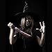 7 PCs Horror Party Decoration Bloody Weapons, Fake Weapons Dress Up Accessories For Haunted Houses Sickle, Axe, Saw, Scissors, Bloody Knives and Kids Halloween Cape