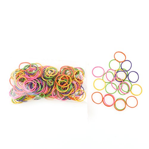 JiaUfmi Pet Rubber Bands for Doll Dog Cat Puppy Stretchy Rubber Bands Elastics Ties Pony Tail Holders Hair Accessories for Doggy Grooming Top Knots, Color Assorted, 170 Pieces