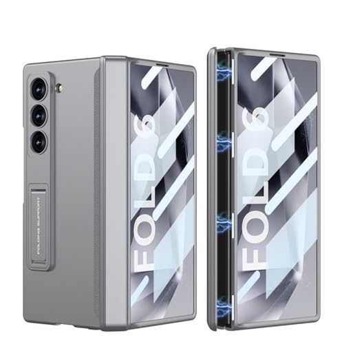 41Gi88jE9UL Coque Hülle Für Galaxy Z Fold 6, All-Inclusive-Hülle Mit Scharnier, Faltbare Handyhülle Für Samsung Galaxy Z Fold 6 5G, Grau