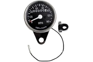 WSCXSC Bkrider Custom Speedometer Kit for Harley Big Twin and Sportster Models No Cable 1:1 Ratio (C01054742)