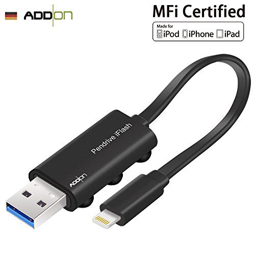 [apple mfi certified] addon iphone flash drive memory s…