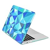 TOP CASE - Geometric Abstract Art Pattern Rubberized Hard Case Compatible with Apple MacBook Air 13