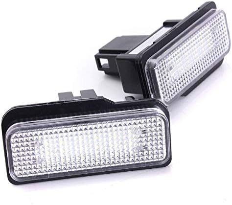 GZLMMY 2Pcs 12V Error Free Car LED License Plate Light White Number lamp For W211 W203 5D W219 R171 (White)
