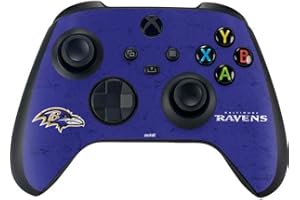 Skinit Decal Gaming Skin Compatible with Xbox Series X Controller - Officially Licensed NFL Baltimore Ravens Distressed Design