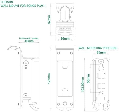 flexson play 1 wall mount