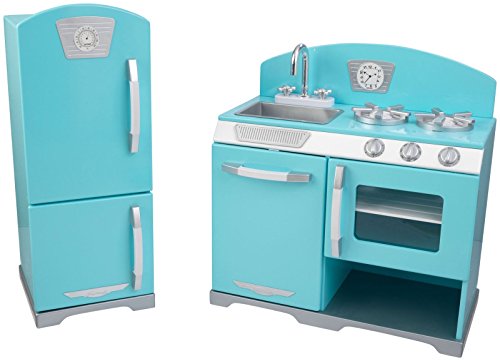 Kidkraft 2 Piece Retro Kitchen Blue Buy Online In Uae Toys
